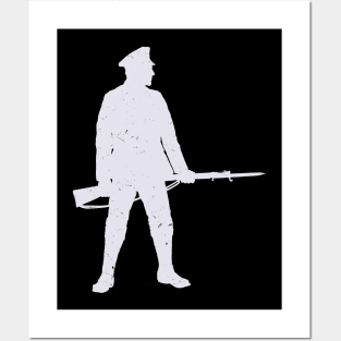 WW1 British Soldier Silhouette Posters and Art